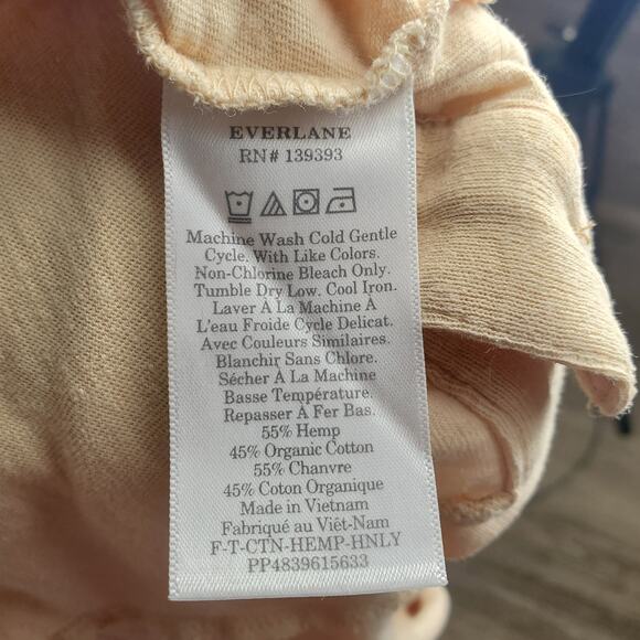 Everlane Vintage Henley Hemp Tee Small - Picture 7 of 7